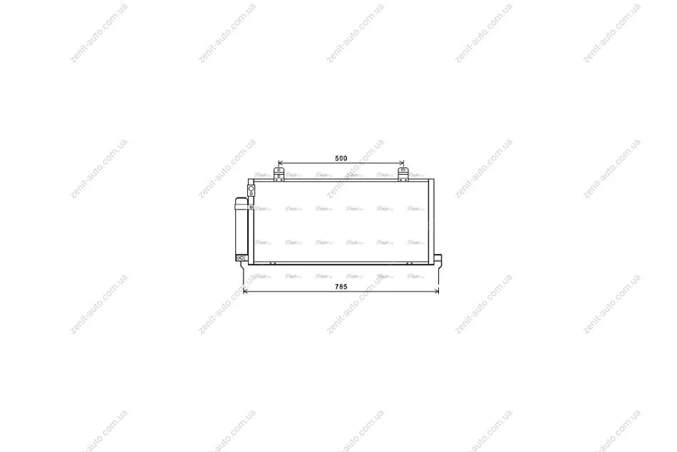 Радіатор кондиціонера Mitsubishi Galant 2.4i 07/06> M/A AVA AVA COOLING MTA5221D (фото 1)