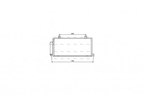 Радіатор кондиціонера Mitsubishi Galant 2.4i 07/06> M/A AVA AVA COOLING MTA5221D