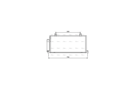 Радіатор кондиціонера Mitsubishi Galant 2.4i 07/06> M/A AVA AVA COOLING MTA5221D