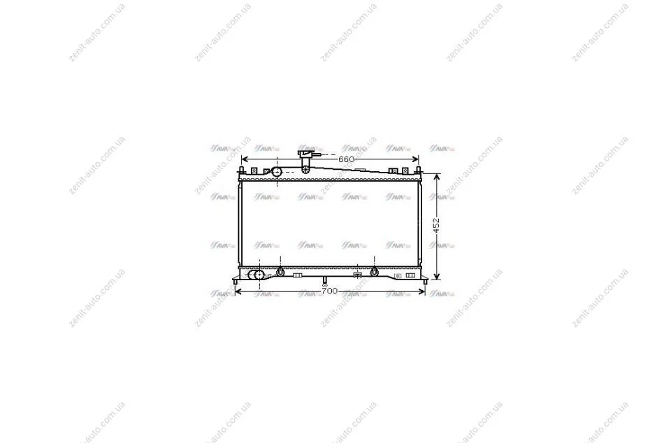 Радиатор охлаждения двигателя Mazda 6 (02-08) 1,8i 2,0i AT (MZ2161) AVA AVA COOLING 'MZ2161 (фото 1)