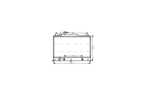 Радіатор охолодження двигуна Mazda CX-7 2.3t 2,5i 2,2D 07> AT AC+/- AVA AVA COOLING MZ2210