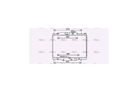 Радиатор охлаждения двигателя Mazda CX-3 (18-) 2,0i AVA AVA COOLING 'MZ2291