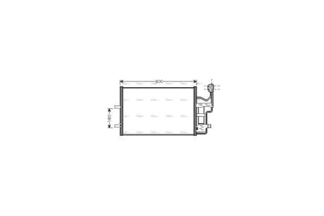 Радіатор кондиціонера Mazda 3 1,6i 02>08 AVA AVA COOLING MZ5184D
