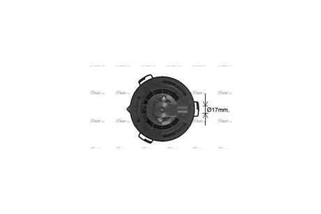 Вентилятор обігрівача салону MAZDA 3 (03-), MAZDA 5 (05-) (MZ8297) AVA AVA COOLING 'MZ8297