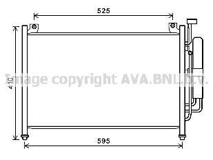 Радіатор кондиціонера Mazda 2 (07-) AVA AVA COOLING 'MZA5236D