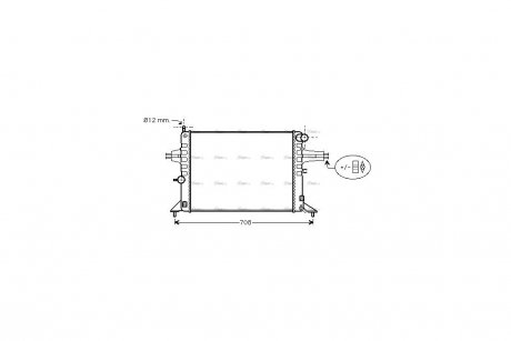 Радиатор охлаждения двигателя AVA AVA COOLING OL2272