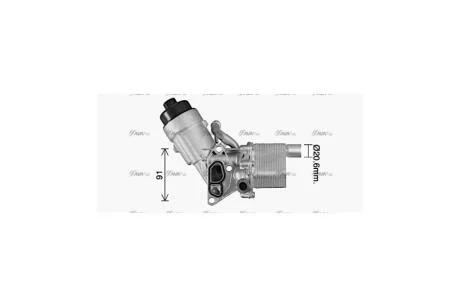 Радіатор масляний Chevrolet 1,4i Aveo T300 Cruze Orlando Trax, Opel Astra J Insignia A AVA AVA COOLING OL3702H