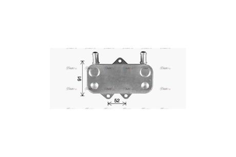 Радіатор масляний Opel Astra (98-), Vectra (02-), Zafira (99-) 2.0 DTI, 2.2 DTI AVA AVA COOLING 'OL3704