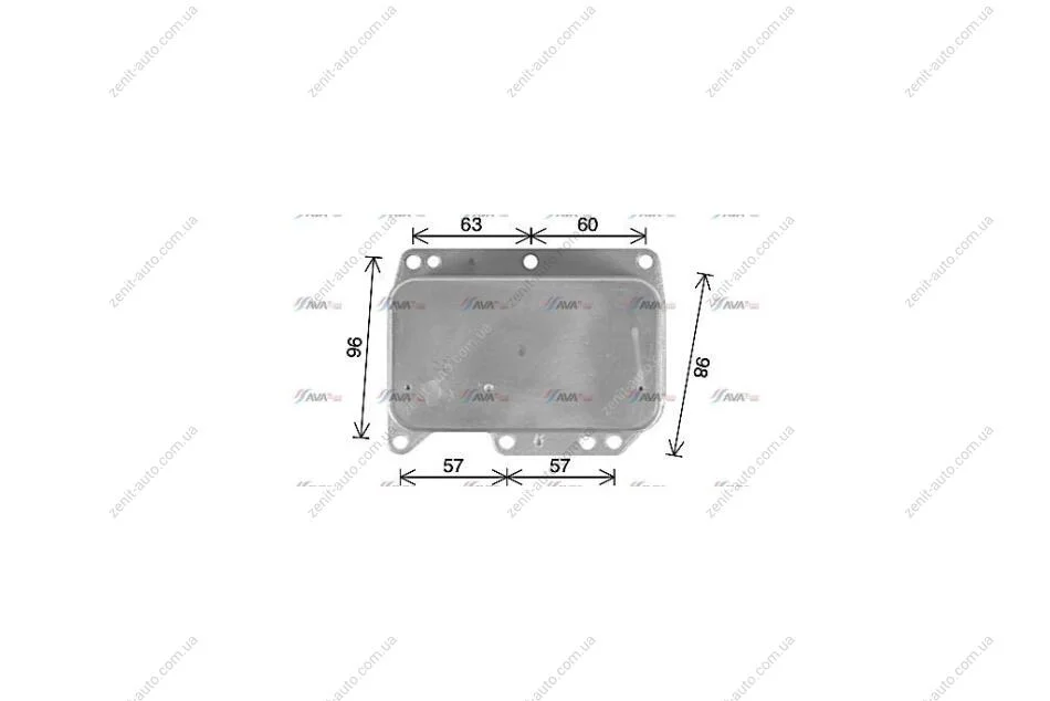 Радіатор масляний Renault Master Movano 2,3D 10> 14> AVA AVA COOLING OL3710 (фото 1)