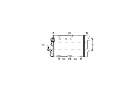 Радиатор кондиционера AVA AVA COOLING OL5367D