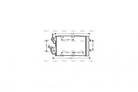 Радиатор кондиционера AVA AVA COOLING OL5454D