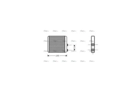 Радиатор отопителя салона Opel Astra G Behr ver. AVA AVA COOLING OL6321