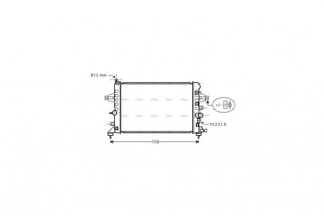 Радиатор охлаждения двигателя AVA AVA COOLING OLA2363