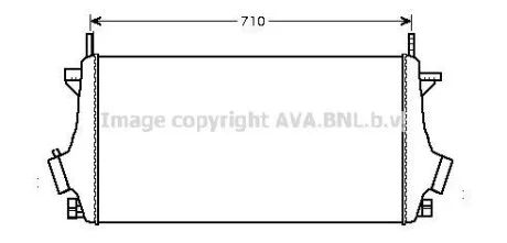 Інтеркулер Opel Insignia (09-) (OLA4476) AVA AVA COOLING 'OLA4476