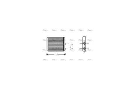 Радиатор отопителя салона Opel Meriva 04>10 (OLA6353) AVA AVA COOLING 'OLA6353