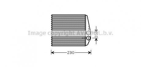 Радиатор отопителя Opel Vectra C (02-) AVA AVA COOLING 'OLA6355