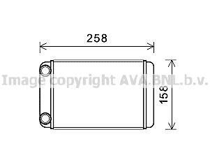 Радиатор отопителя Opel Astra J (10-), Zafira C (11-) AVA AVA COOLING 'OLA6677