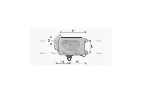 Радиатор масляный Citroen Jumpy (16-), DS4 (10-), DS5 (12-)/Peugeot 2008 (13-), 308 (14-), Partner (08-) 1.6 BLUEHDI (PE3424) AVA AVA COOLING 'PE3424