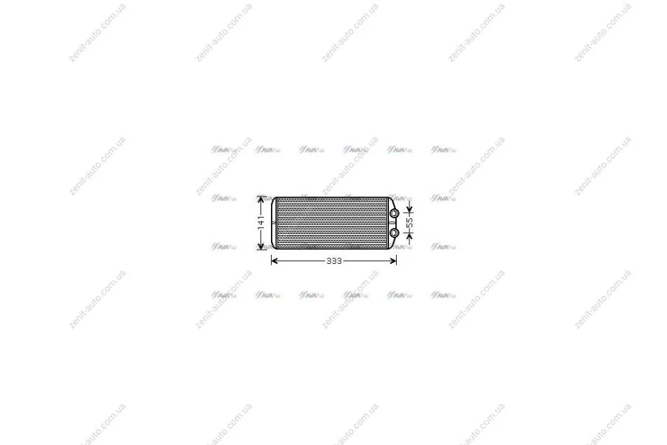 Радиатор отопителя салона PSA Partner Berlingo 08> 1.6VTi 1.6 HDI MT AC+/- AVA AVA COOLING PEA6312 (фото 1)