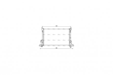 Радіатор охолодження двигуна Renault Trafic III 1,6d 16> AVA AVA COOLING RT2625