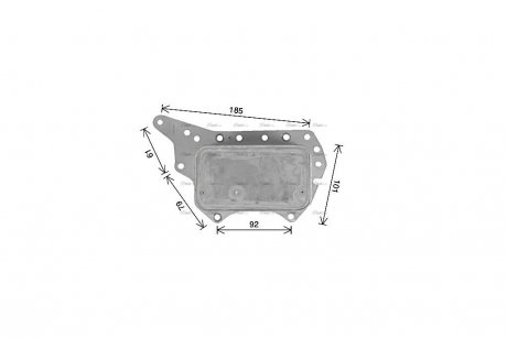 Радіатор масляний Renault Trafic III Megane IV Scenic IV Talisman 1,6DCI AVA AVA COOLING RT3657