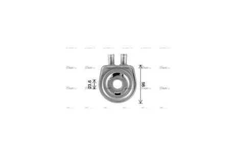 Радиатор масляный Renault Master (98-), Trafic (01-)/Opel Movano (99-), Vivaro (01-) 1.9 dCi AVA AVA COOLING 'RT3678
