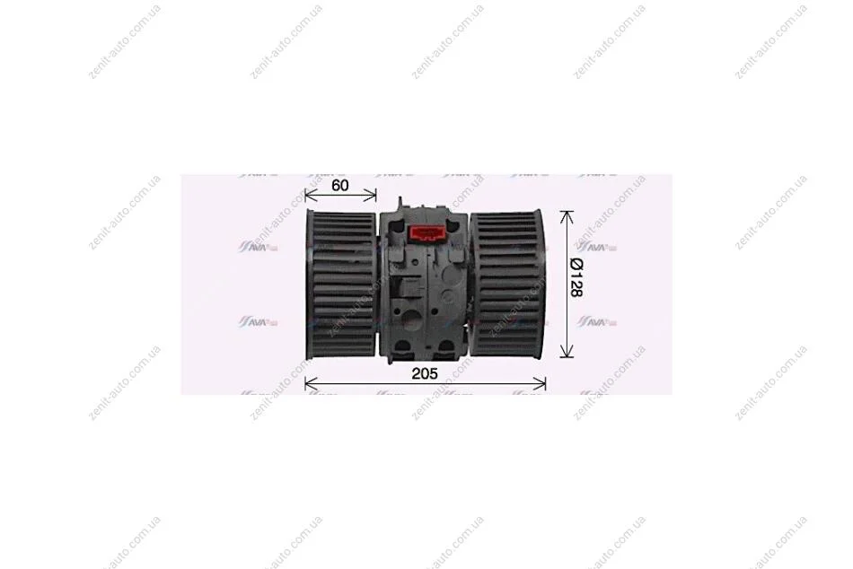 Вентилятор отопителя салона Renault Trafic III Vivaro II Scenic III (RT8654) AVA AVA COOLING 'RT8654 (фото 1)