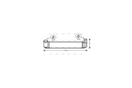 Интеркулер Renault Megane III 1,6CDI 1,9DCI 2,0TCe AVA AVA COOLING RTA4411