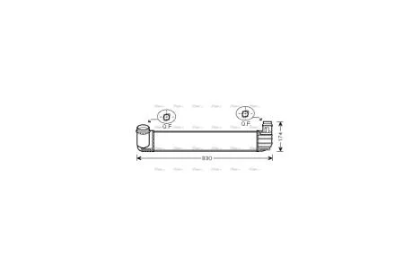 Інтеркулер Renault Megane III 1,6CDI 1,9DCI 2,0TCe AVA AVA COOLING RTA4411