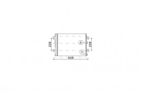 Радіатор кондиціонера Renault Logan I 1,4-1,6i 04>10 AVA AVA COOLING RTA5467D