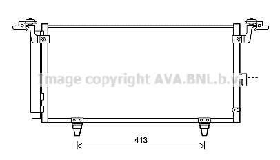 Радіатор кондиціонера Subaru Outback, Legacy (09-) AVA AVA COOLING 'SU5084D