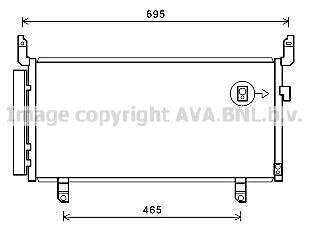 Радіатор кондиціонера Subaru Forester (13-) AVA AVA COOLING 'SU5104D