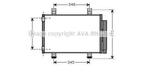Радіатор кондиціонера Suzuki Swift (05-) AVA AVA COOLING 'SZA5087D