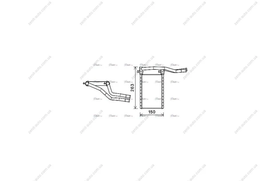 Радиатор отопителя салона Suzuki SX4 1,6i 06> AC+/-, Swift III 05>, Swift IV 10> AVA AVA COOLING SZA6146 (фото 1)