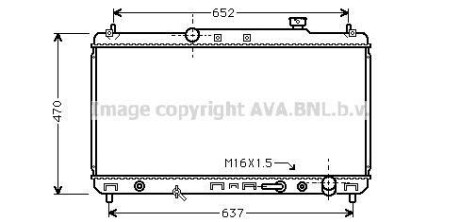 Радиатор охлаждения двигателя Toyota Camry (96-02) 2,2i 3,0i AT/MT AVA AVA COOLING 'TO2236