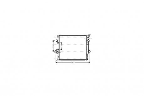 Радіатор охолодження двигуна Toyota LC120 Prado 02>09 4.0 i V6 AC+ AVA AVA COOLING TO2367