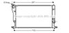 Радіатор охолодження двигуна Toyota Avensis T25 (05-) 2.2D4D AVA AVA COOLING 'TO2398 (фото 1)
