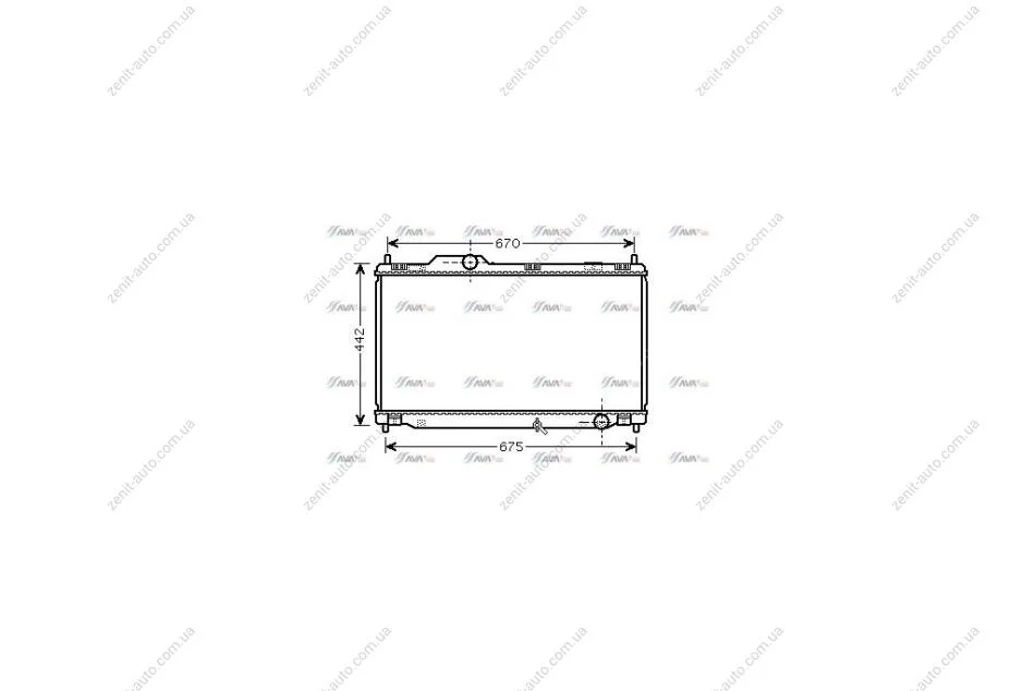 Радіатор охолодження двигуна Lexus IS250 (06-) (TO2461) AVA AVA COOLING 'TO2461 (фото 1)