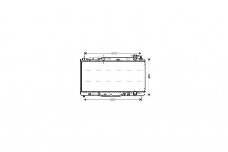 Радиатор охлаждения двигателя AVA AVA COOLING TO2464