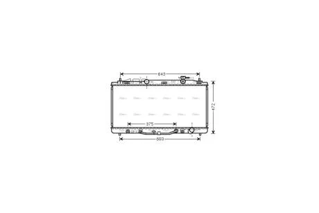 Радиатор охлаждения двигателя Toyota Camry 3,5i 07> AT AC+/- AVA AVA COOLING TO2473