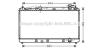 Радиатор охлаждения двигателя Toyota Camry (06-) 2,4i MT AVA AVA COOLING 'TO2598 (фото 1)