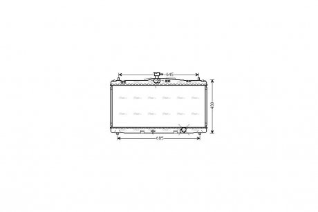 Радиатор охлаждения двигателя AVA AVA COOLING TO2650