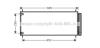 Радиатор кондиционера Toyota Auris (07-), Corolla (07-), Verso (09-) 2.0D, 2.2D AVA AVA COOLING 'TO5406D (фото 1)