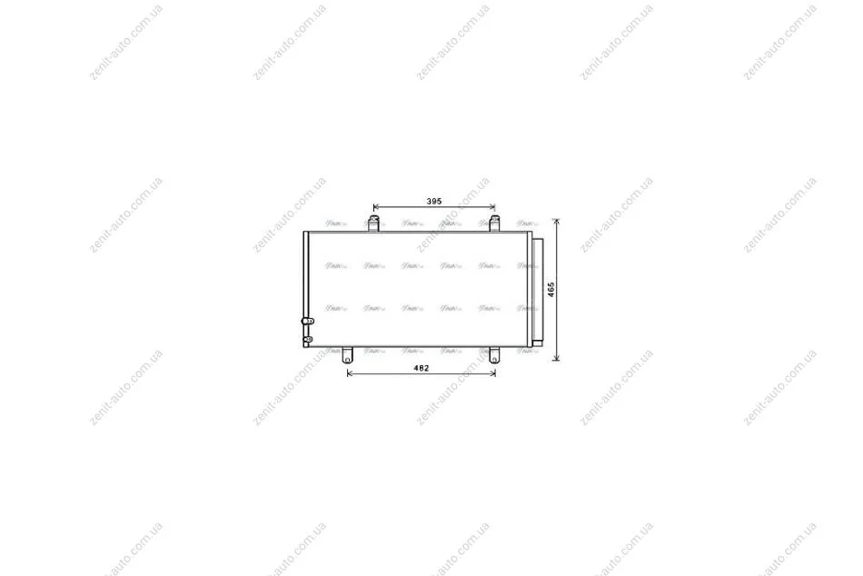Радіатор кондиціонера Toyota Camry 2,4-3,5i 06>11 AT AVA AVA COOLING TO5696D (фото 1)