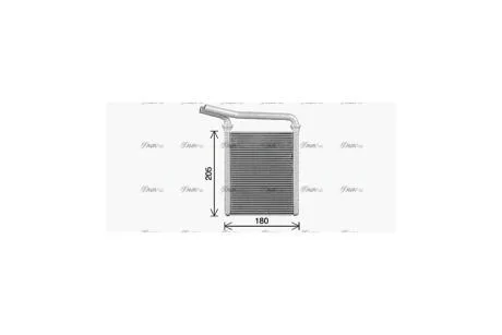 Радиатор отопителя салона Toyota Rav4 III 06>, Rav4 IV 12>, Auris 1,6i 07>, Corolla 1,4i 1,6i 07- (AC+/-) AVA AVA COOLING TO6770