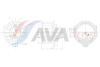 Вентилятор обігрівача салону Toyota Avensis 03>08, Corolla 02>07 AC+ AVA AVA COOLING TO8802 (фото 1)