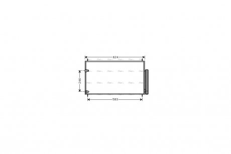 Радіатор кондиціонера Toyota Auris 1,3-1,6i 07> MT SMT, Avensis 1,6-2,0i 09> AVA AVA COOLING TOA5405D