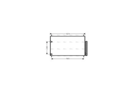 Радиатор кондиционера Toyota Auris 1,3-1,6i 07> MT SMT, Avensis 1,6-2,0i 09> AVA AVA COOLING TOA5405D