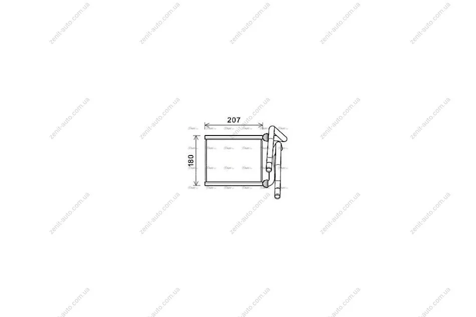 Радиатор отопителя салона Toyota Camry V50, Venza, Lexus RX 09- (TOA6727) AVA AVA COOLING 'TOA6727 (фото 1)