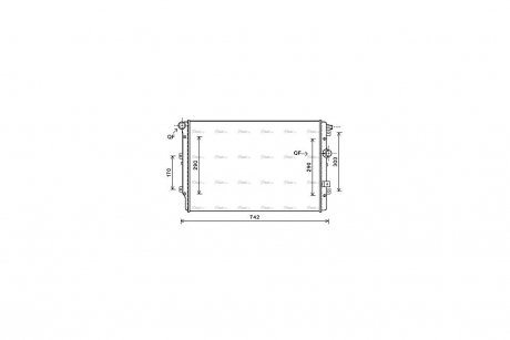 Радіатор охолодження двигуна VW Tiguan (07-) MT/AT AVA COOLING VN2362 (фото 1)